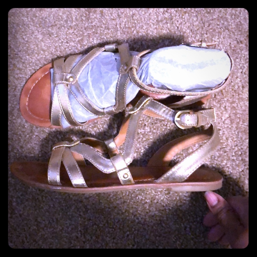 Gold Sandles